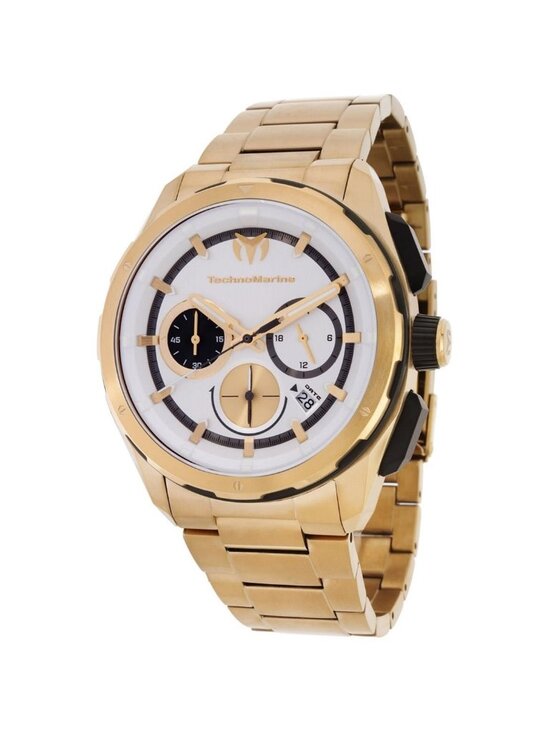 NWT Technomarine Ocean Chronograph GMT Quartz Silver Dial Men\'s Watch